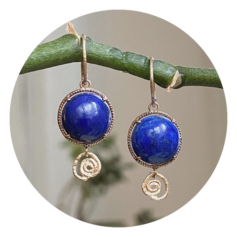 Blue Moon Dangle Earrings